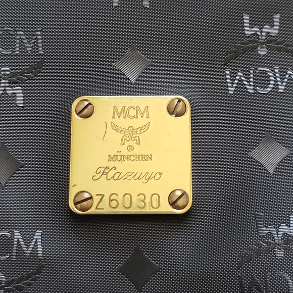 Vintage MCM Logo Monogram Shopper Tote Bag - Picture 7 of 11